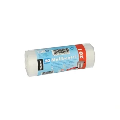 Starpak Müllbeutel mit Tragegriffen, HDPE 20 l 48 cm x 47 cm transparent
