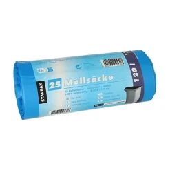 Starpak Müllsäcke, HDPE 120 l 110 cm x 70 cm blau, 20 x 25 Stück