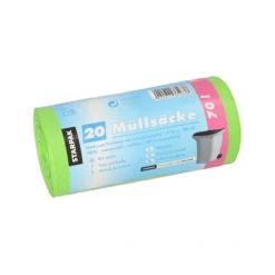 Starpak Müllsäcke, HDPE 70 l 100 cm x 58 cm grün 23 my, 25 x 20 Stück