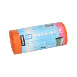 Starpak Müllsäcke, HDPE 70 l 100 cm x 58 cm orange 23 my, 25 x 20 Stück
