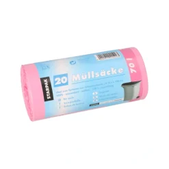 Starpak Müllsäcke, HDPE 70 l 100 cm x 58 cm pink 23 my, 25 x 20 Stück