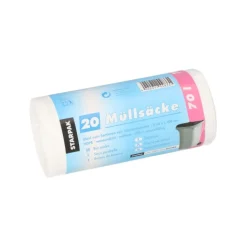 Starpak Müllsäcke, HDPE 70 l 100 cm x 58 cm weiß 23 my, 25 x 20 Stück