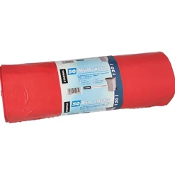 Starpak Müllsäcke, LDPE 120 l 110 cm x 70 cm rot 40 my, 4 x 50 Stück