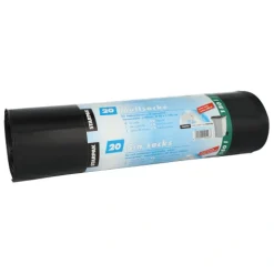 Starpak Müllsäcke, LDPE 150 l 150 cm x 70 cm schwarz extra stark und extra reißfest, 4 x 20 Stück