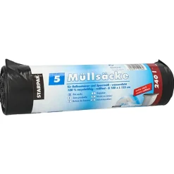 Starpak Müllsäcke, LDPE 240 l 125 cm x 100 cm schwarz