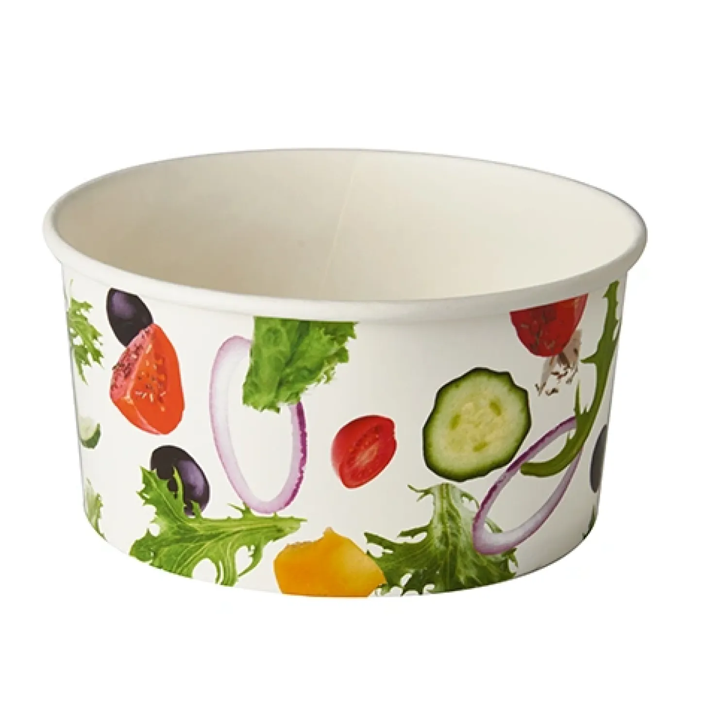 Starpak Salatschalen, Pappe "To Go" 1 l Ø 15 cm, 7,5 cm "Salad"