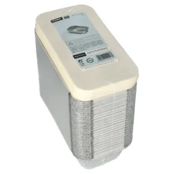 Starpak Schalen, Alu + Einlegedeckel, PE-beschichtet eckig 0,7 l 4,9 cm x 10,3 cm x 19,5 cm