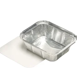 Starpak Schalen, Alu + Einlegedeckel, PE-beschichtet eckig 0,5 l 4,2 cm x 11,4 cm x 14 cm, 12 x 25 Stück