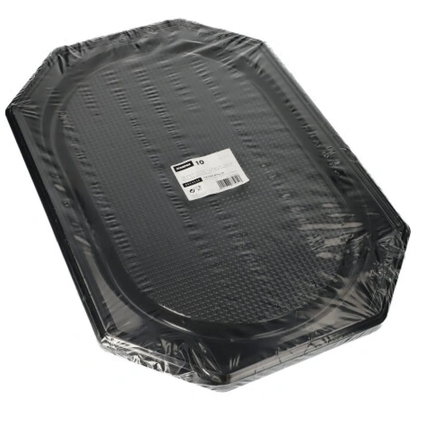 Starpak Servierplatten, PET 53 cm x 35 cm schwarz