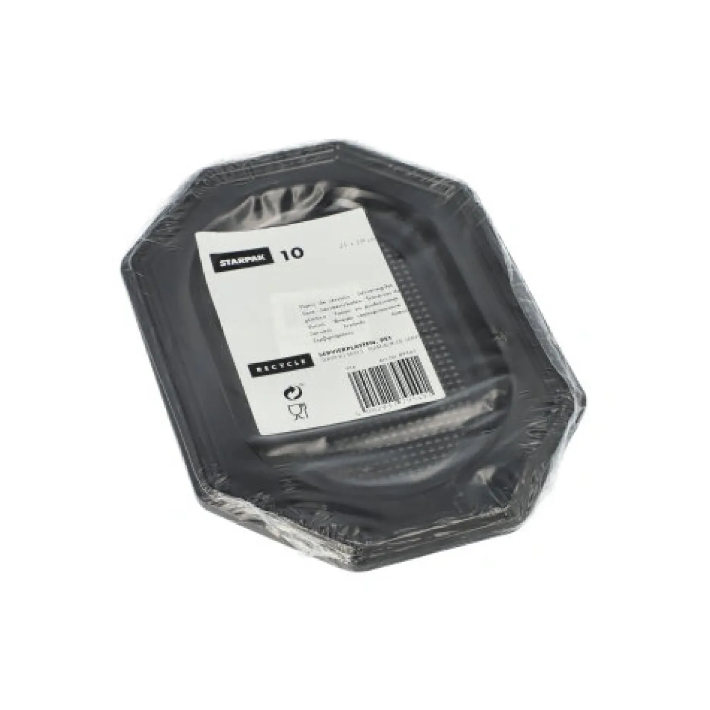 Starpak Servierplatten, PET 21 cm x 29 cm schwarz
