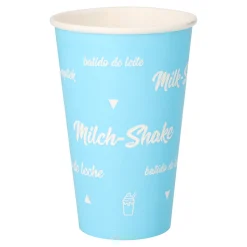 Starpak Shake-Becher, Pappe 0,3 l Ø 8 cm, blau 