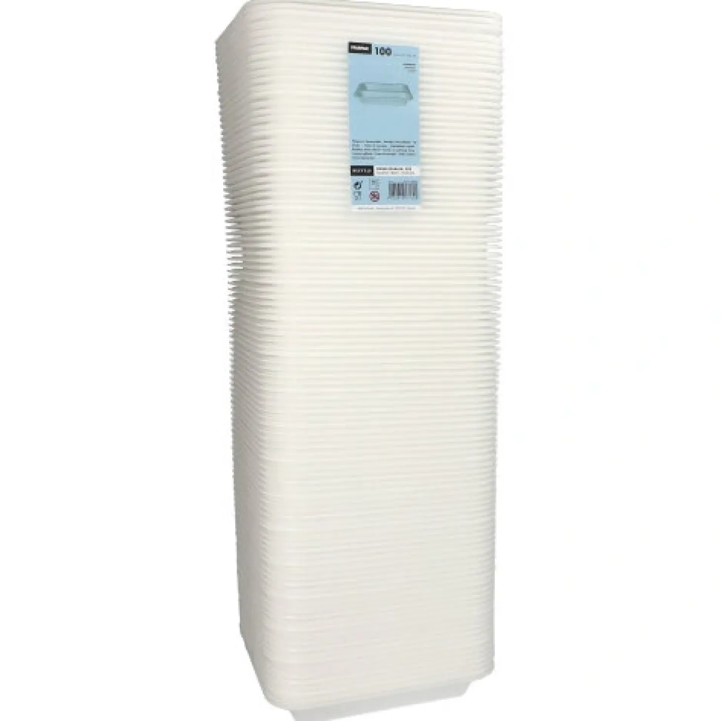 Starpak Siegelschalen, XPS 2-geteilt 975 ml 4,2 cm x 21,2 cm x 25 cm weiß laminiert
