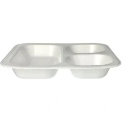 Starpak Siegelschalen, XPS 3-geteilt 1150 ml 4,2 cm x 24,5 cm x 26,5 cm weiß laminiert