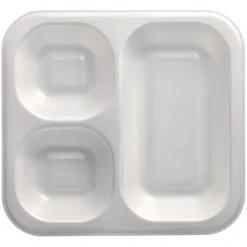 Starpak Siegelschalen, XPS 3-geteilt 1150 ml 4,2 cm x 24,5 cm x 26,5 cm weiß laminiert