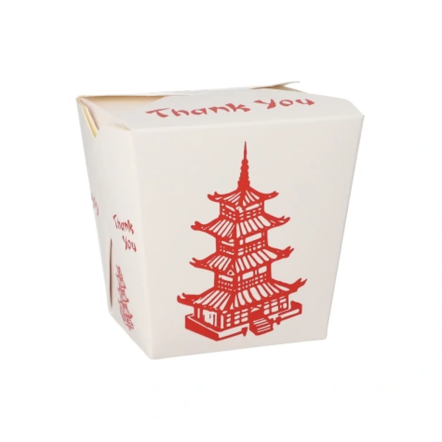 Starpak Snackboxen "ASIA" eckig 770 ml 10,3 cm x 8 cm x 6,6 cm "Temple", 10 x 50 Stück