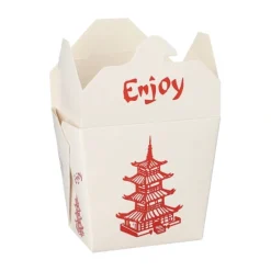 Starpak Snackboxen "ASIA" eckig 470 ml 8,5 cm x 7,5 cm x 5,5 cm "Temple", 10 x 50 Stück