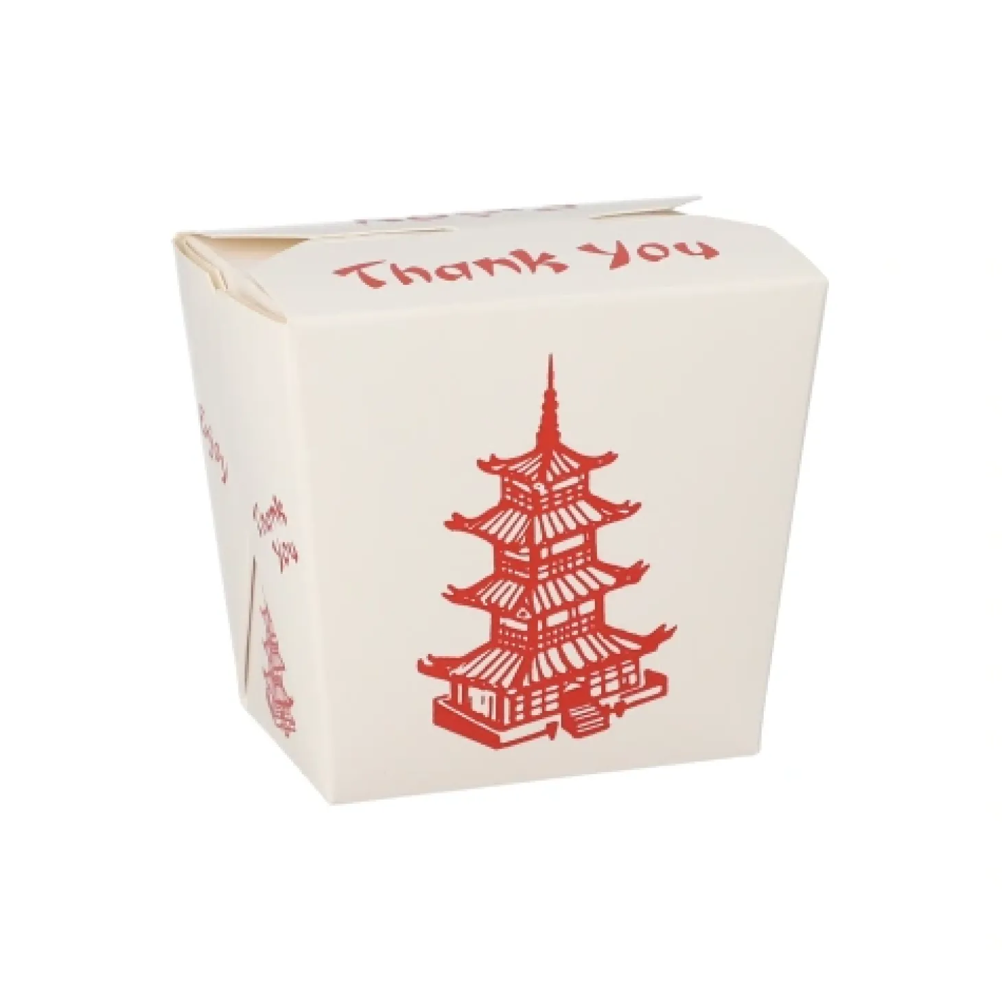 Starpak Snackboxen "ASIA" eckig 470 ml 8,5 cm x 7,5 cm x 5,5 cm "Temple", 10 x 50 Stück