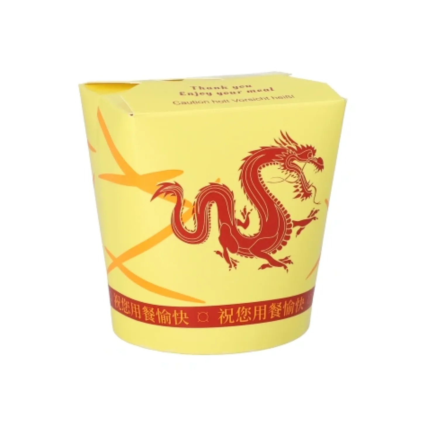 Starpak Snackboxen "ASIA" rund 550 ml 9,7 cm x 8,6 cm x 7,4 cm "Dragon", 10 x 50 Stück
