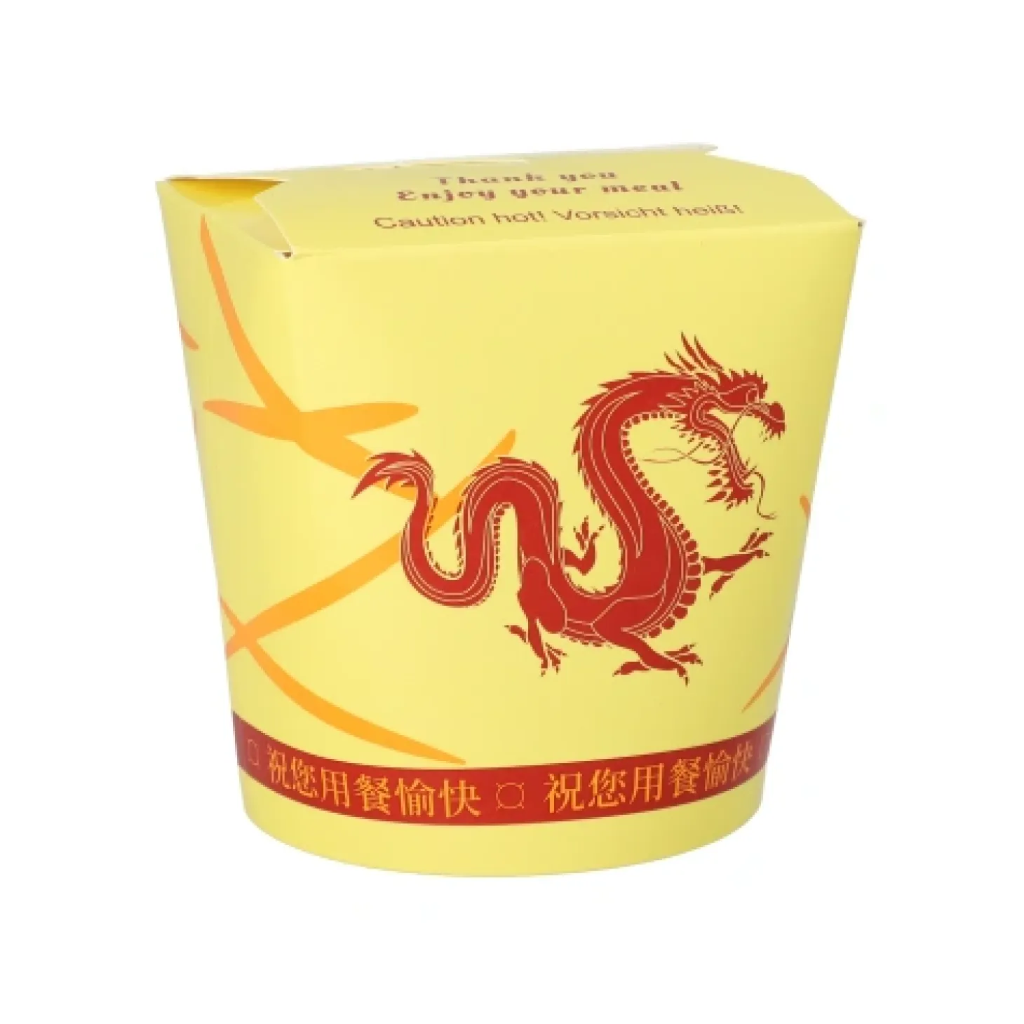 Starpak Snackboxen "ASIA" rund 900 ml 11,2 cm x 11 cm x 9,5 cm "Dragon", 10 x 50 Stück
