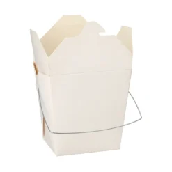 Starpak Snackboxen mit Henkel "ASIA" eckig 770 ml 10,3 cm x 8 cm x 6,6 cm weiß, 10 x 30 Stück