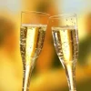 Starpak Stiel-Gläser für Sekt, PS 0,1 l Ø 4,8 cm, 19,9 cm glasklar einteilig