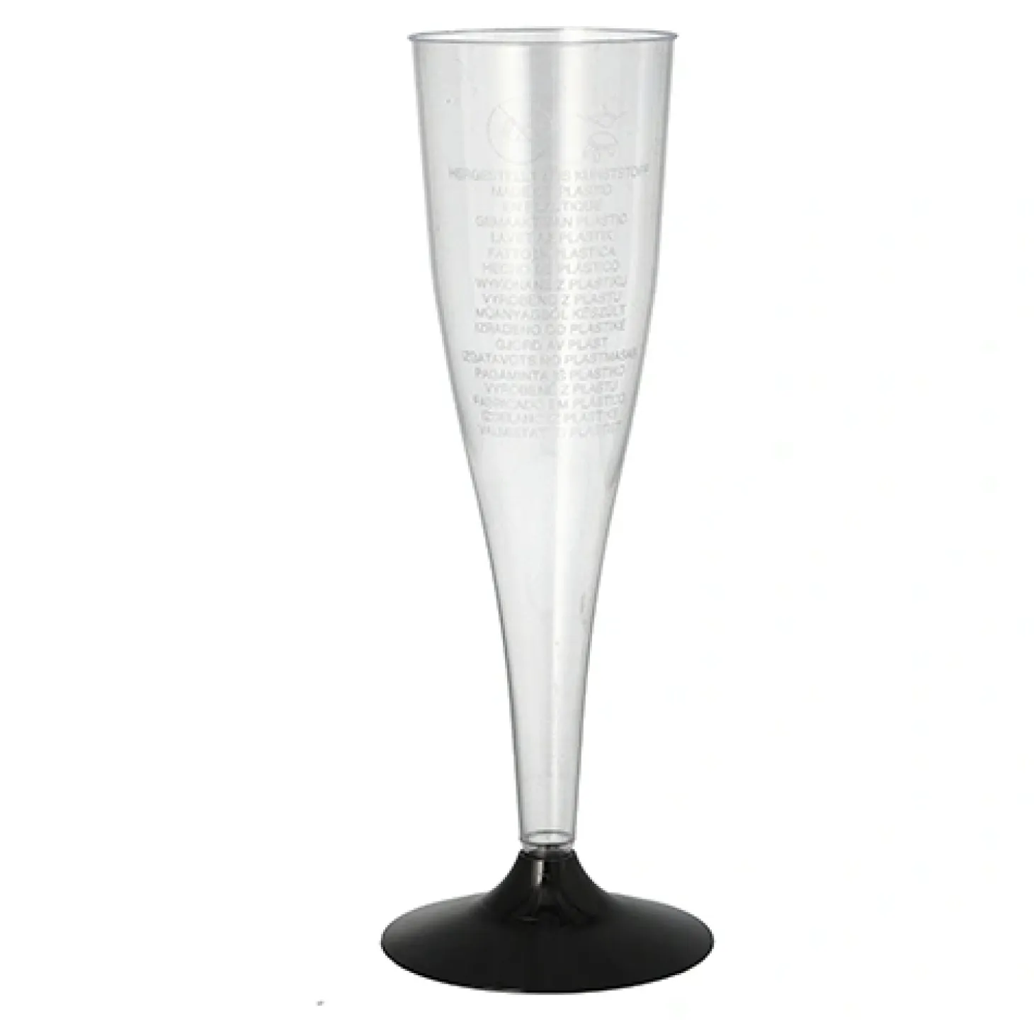 Starpak Stiel-Gläser für Sekt, PS 0,1 l Ø 5 cm, 17,5 cm glasklar, 14 x 6 Stück