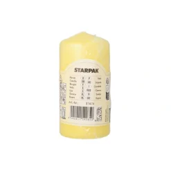 Starpak Stumpenkerze Ø 50 mm, 100 mm zitronengelb, 10 x 1 Stück