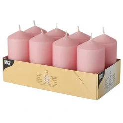 Starpak Stumpenkerzen Ø 50 mm, 100 mm altrosa