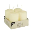 Starpak Stumpenkerzen Ø 50 mm, 80 mm elfenbein "Ivory" mit Flachkopf