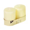 Starpak Stumpenkerzen Ø 80 mm, 100 mm elfenbein "Ivory" mit Flachkopf