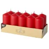 Starpak Stumpenkerzen Ø 40 mm, 90 mm rot