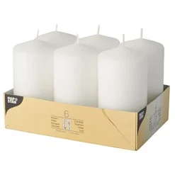 Starpak Stumpenkerzen Ø 60 mm, 115 mm weiß