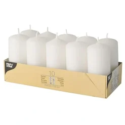 Starpak Stumpenkerzen Ø 40 mm, 90 mm weiß