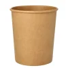 Starpak Suppenbecher, Pappe rund 940 ml Ø 11,5 cm, 13 cm braun