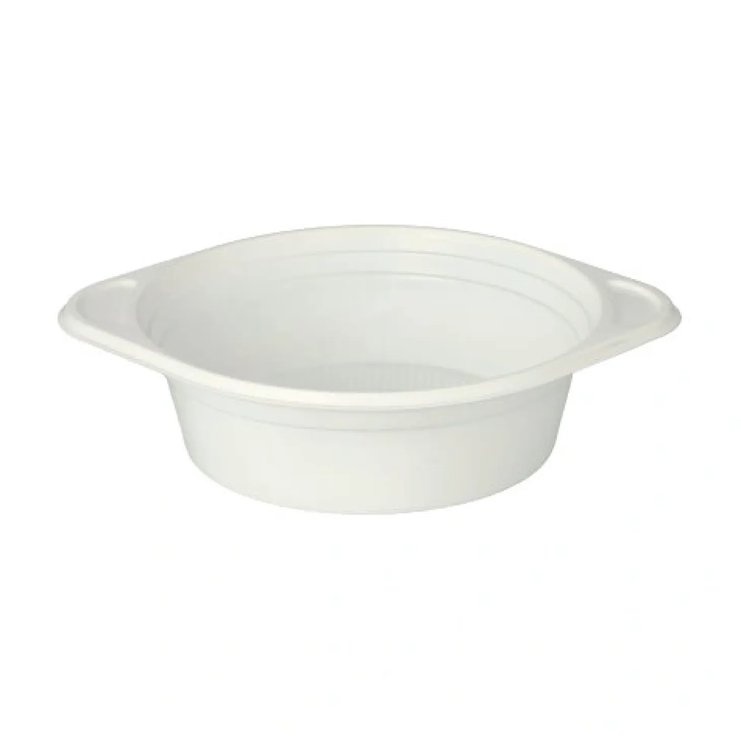 Starpak Suppenschalen, PP rund 500 ml Ø 15,6 cm, 4,5 cm weiß mit Anfasser