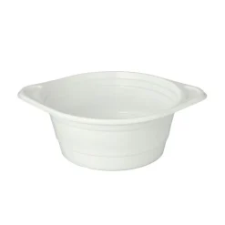 Starpak Suppenschalen, PP rund 750 ml Ø 15,6 cm, 6,5 cm weiß mit Anfasser