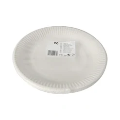 Starpak Teller, Pappe rund Ø 23 cm weiß, 15 x 20 Stück