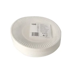 Starpak Teller, Pappe rund Ø 18 cm weiß, 8 x 100 Stück