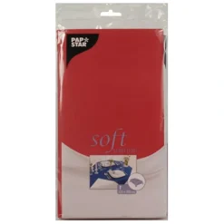Starpak Tischdecke, stoffähnlich, Vlies "soft selection" 120 cm x 180 cm rot