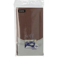 Starpak Tischdecke, stoffähnlich, Vlies "soft selection" 120 cm x 180 cm braun