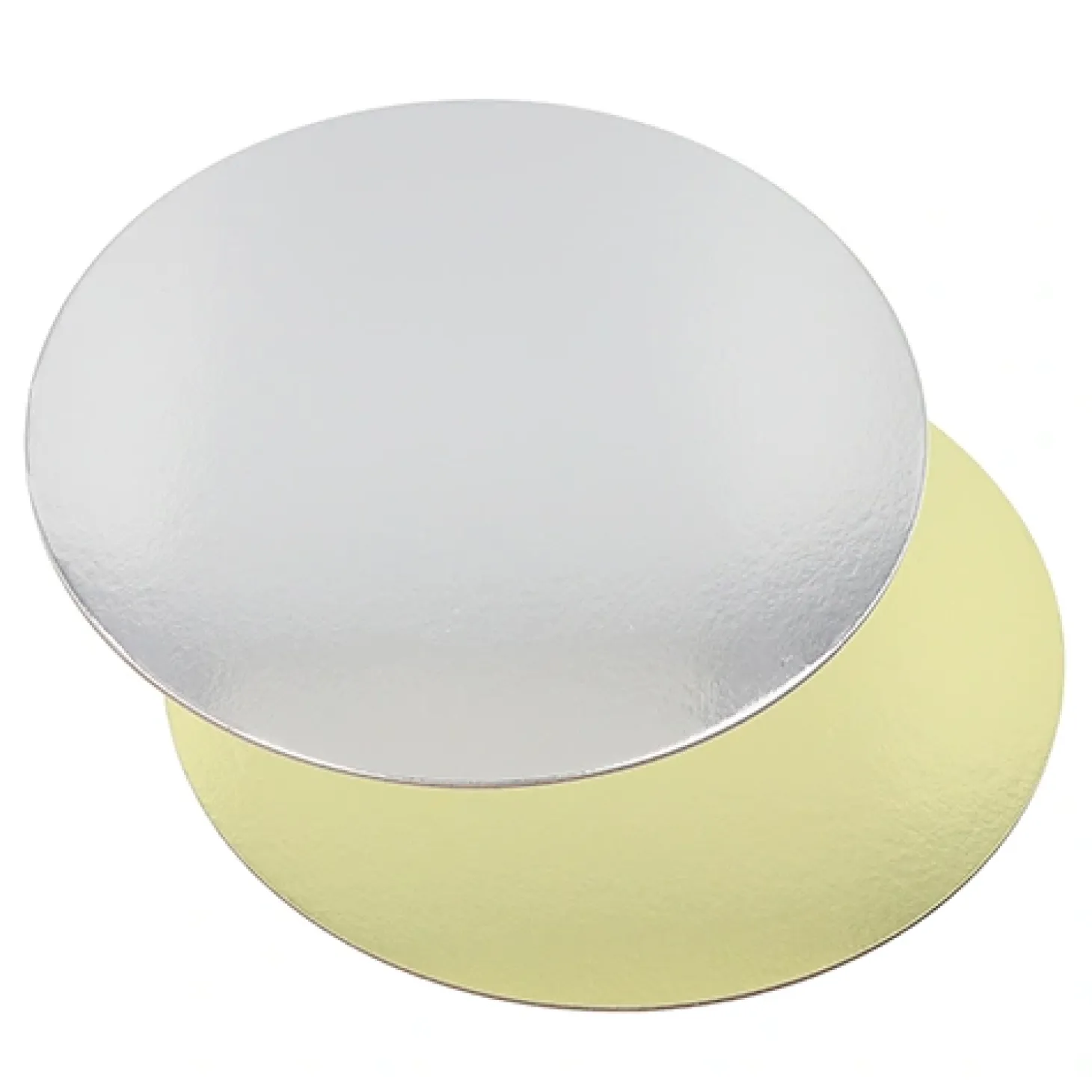 Starpak Tortenplatten rund Ø 30 cm, 0,3 cm gold/silber, 2 x 25 Stück