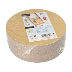 Starpak Tortenplatten rund Ø 20 cm, 0,3 cm gold/silber, 2 x 25 Stück