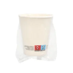 Starpak Trinkbecher, Pappe 0,2 l Ø 8 cm, 9,2 cm weiß einzeln gehüllt