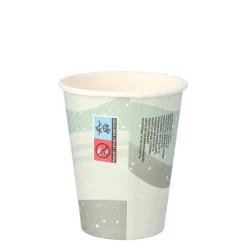Starpak Trinkbecher, Pappe "To Go" 0,2 l Ø 8 cm, 9,2 cm "Snowtime"