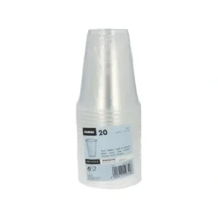 Starpak Trinkbecher, PP 0,3 l Ø 9,5 cm, 11,1 cm transparent mit Schaumrand, 8 x 20 Stück