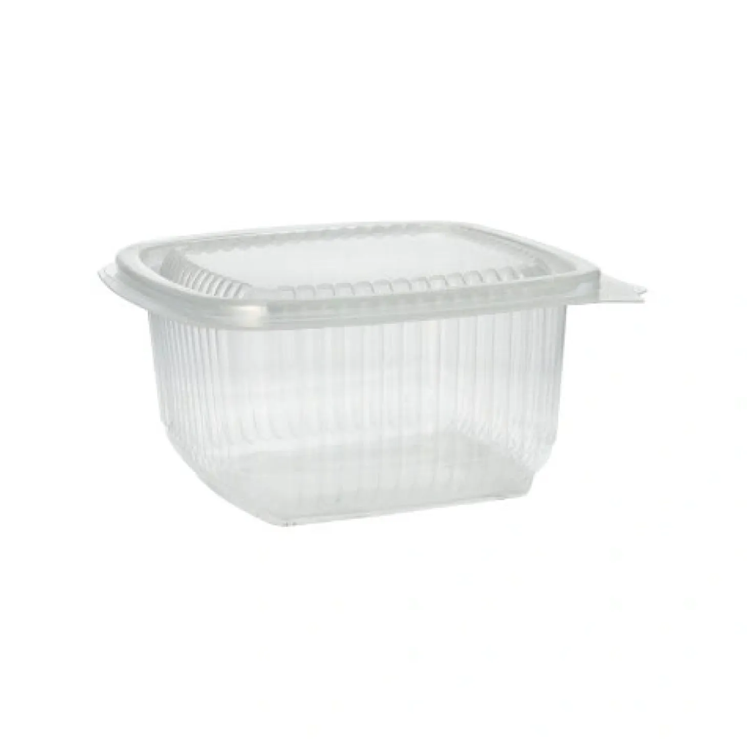 Starpak Verpackungsbecher mit Klappdeckeln, PP rechteckig 375 ml 6,2 cm x 11,5 cm x 12 cm transparent