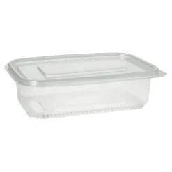Starpak Verpackungsbecher mit Klappdeckeln, PP rechteckig 750 ml 5,3 cm x 13 cm x 19 cm transparent