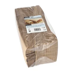 Starpak Warmhaltebeutel, Papier mit PE-Einlage 24 cm x 10,5 cm x 5,5 cm braun, 10 x 100 Stück