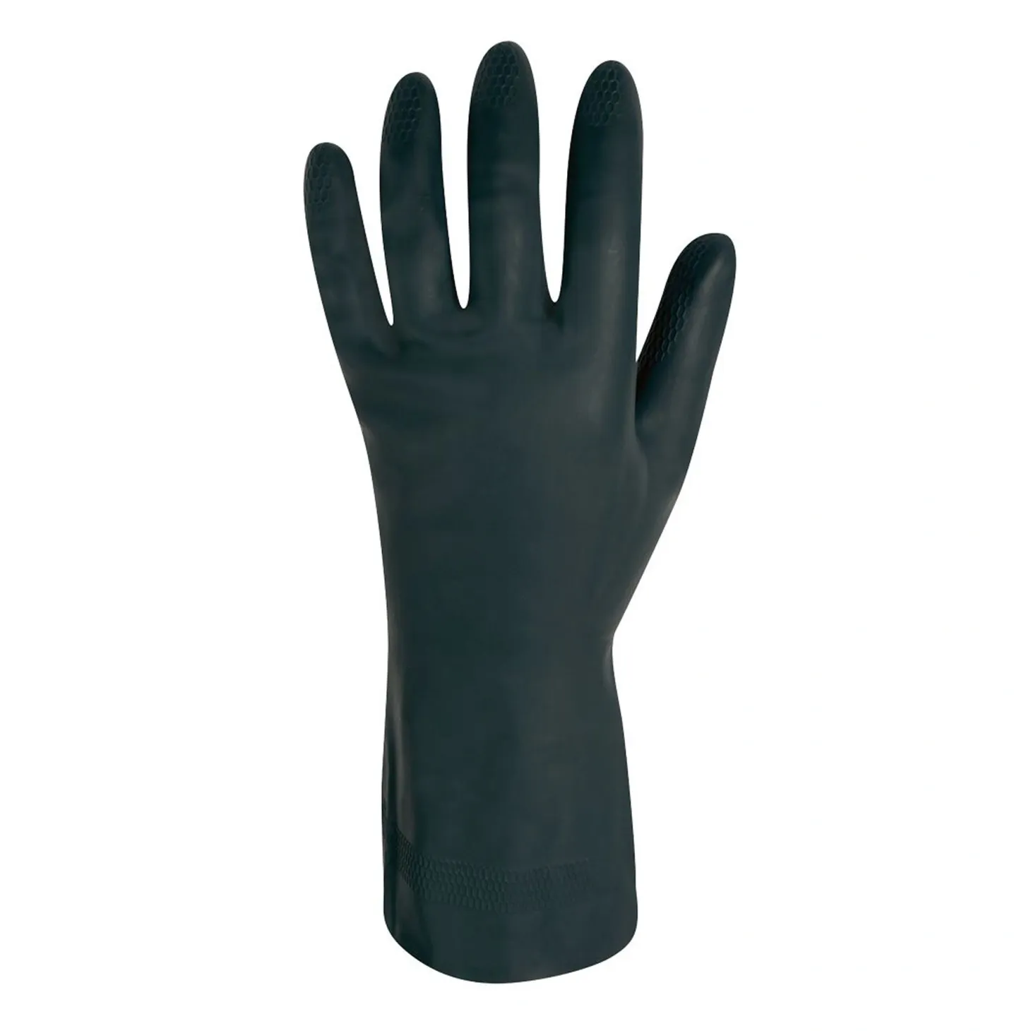 Stronghand Freeman 0455 Chemikalienschutzhandschuhe mit Latex-Beschichtung schwarz, VE 144 Paar