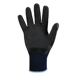 Stronghand Gridster 0511 Feinstrickhandschuhe mit Latex-Beschichtung dunkelblau/grau, VE 120 Paar